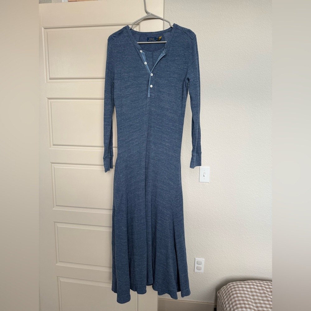 Polo Ralph Lauren Long Sleeve Blue Dress